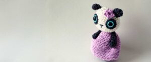 Inšpirácia - háčkovaná hračka panda Mei